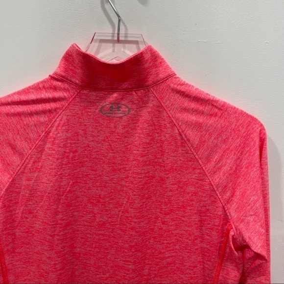 Under Armour Tech Twist 1/2 Zip Long Sleeve Red M - Picture 9 of 10